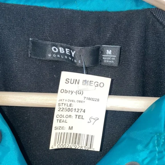 OBEY windbreaker jacket (brand new with tags)